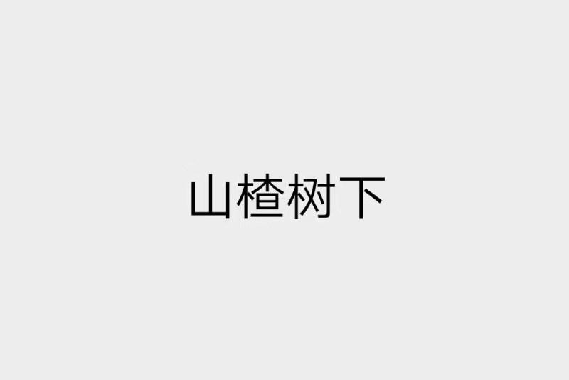 山楂树下