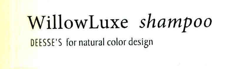WILLOWLUXE SHAMPOO DEESSE'S FOR NATURAL COLOR DESIGN