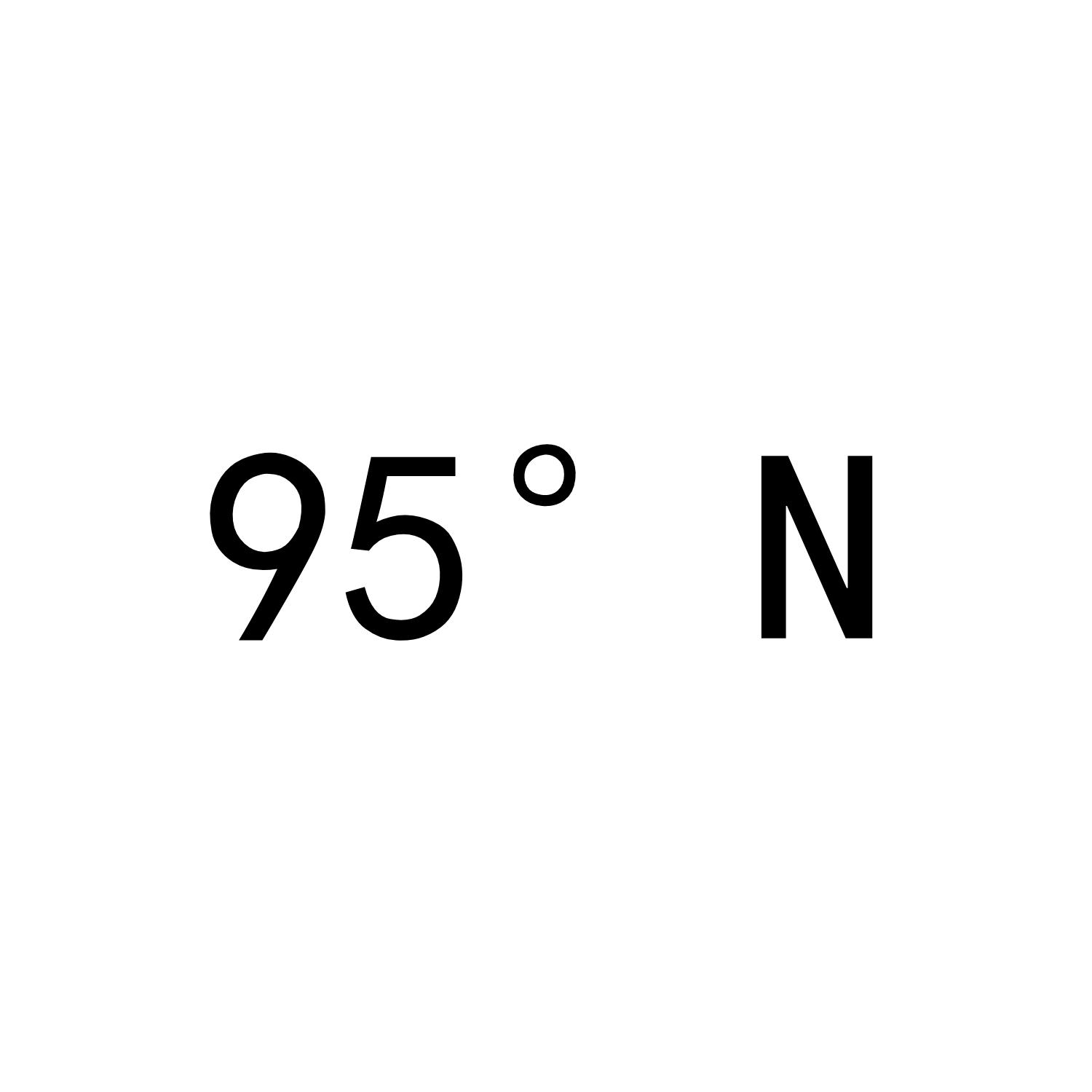 95&deg;N