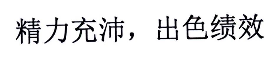 精力充沛，出色绩效