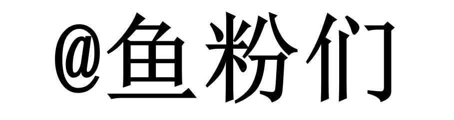 @鱼粉们