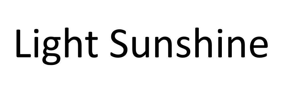 LIGHT SUNSHINE