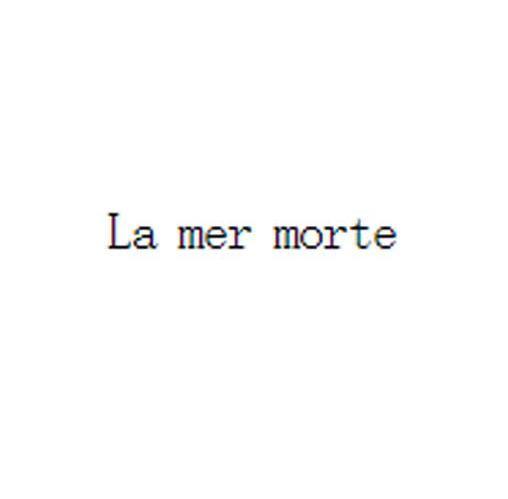 LA MER MORTE