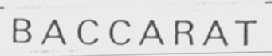 BACCARAT