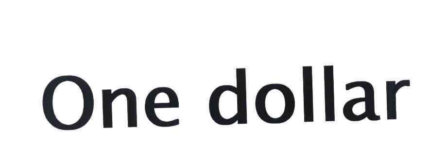 ONE DOLLAR