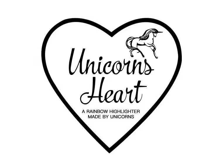 UNICORNS HEART A RAINBOW HIGHLIGHTER MADE BY UNICORNS