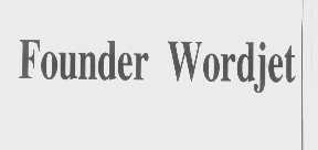 FOUNDER WORDJET