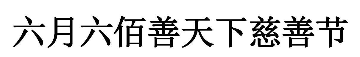 六月六佰善天下慈善节