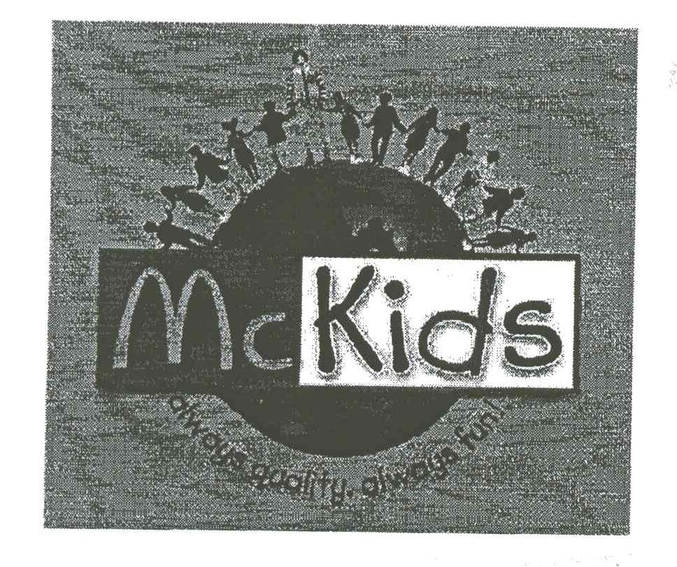 MCKIDS ALWAYS QUALITY，ALWAYS FUN!