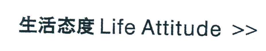 生活态度;LIFE ATTITUDE