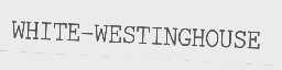 WHITE-WESTINGHOUSE