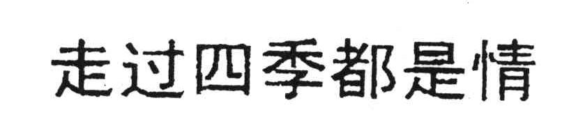 走过四季都是情