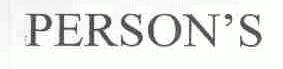 PERSON'S