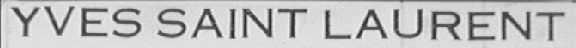 YVES SAINT LAURENT