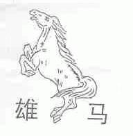 雄马