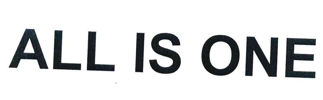 ALL IS ONE