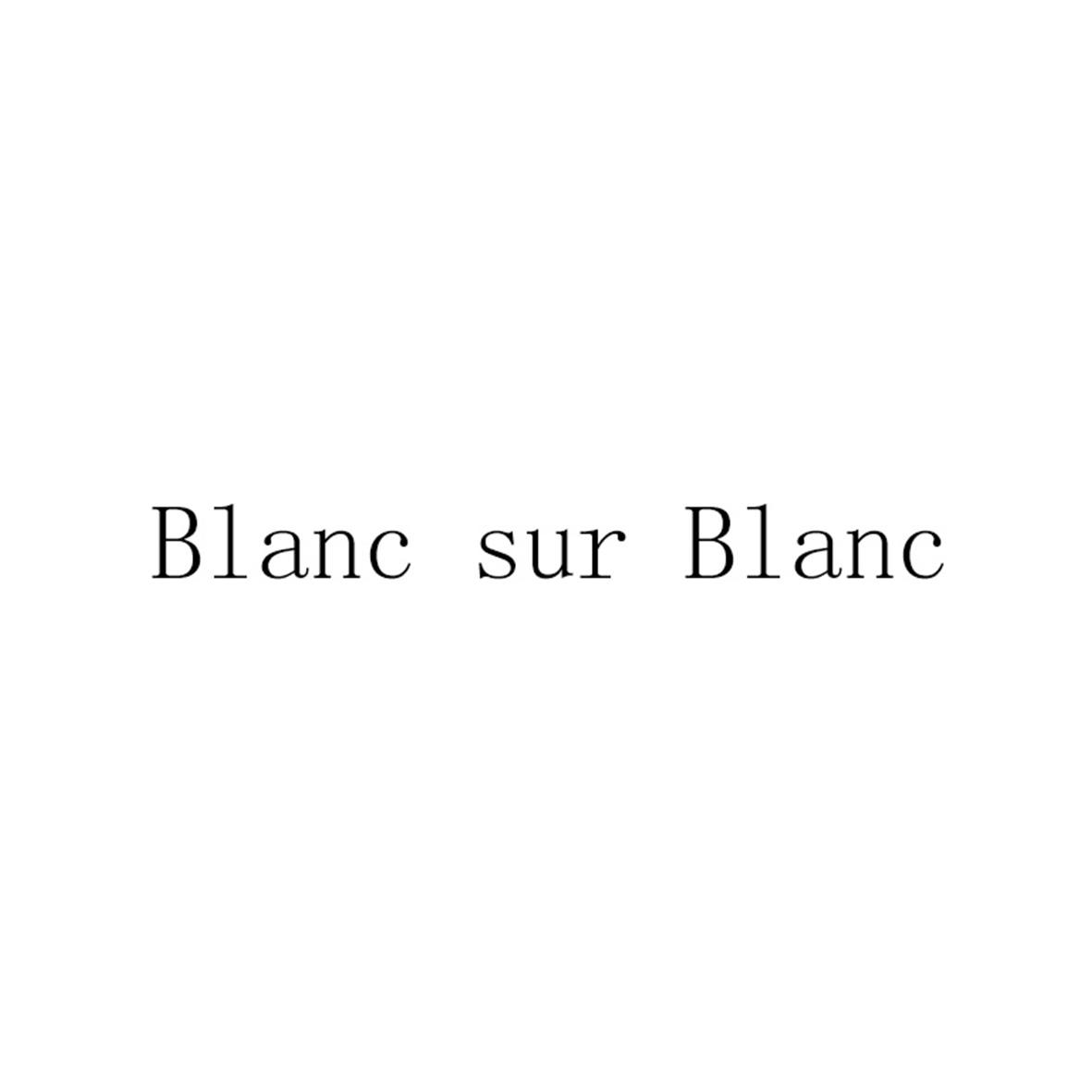 BLANC SUR BLANC