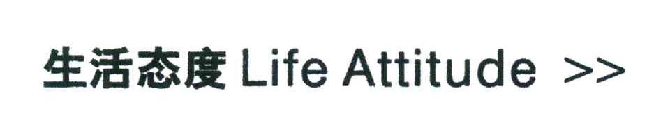 生活态度;LIFE ATTITUDE