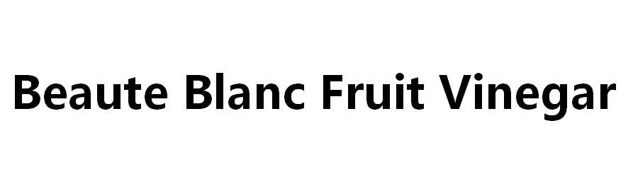 BEAUTE BLANC FRUIT VINEGAR