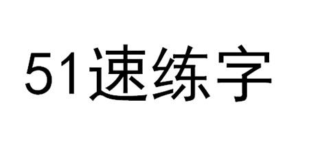 51 速练字