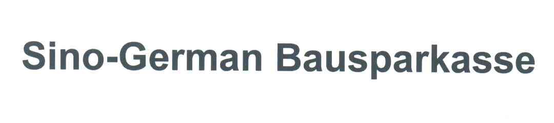SINO GERMAN BAUSPARKASSE