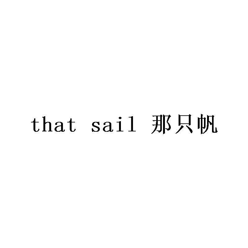 THAT SAIL 那只帆
