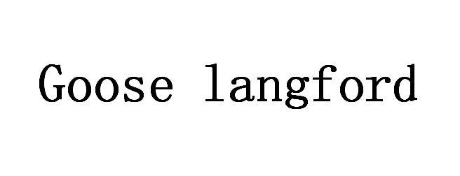 GOOSE LANGFORD