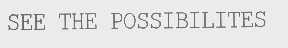 SEE THE POSSIBILITES