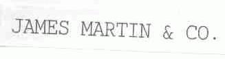 JAMES MARTIN & CO.