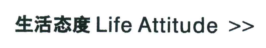 生活态度;LIFE ATTITUDE