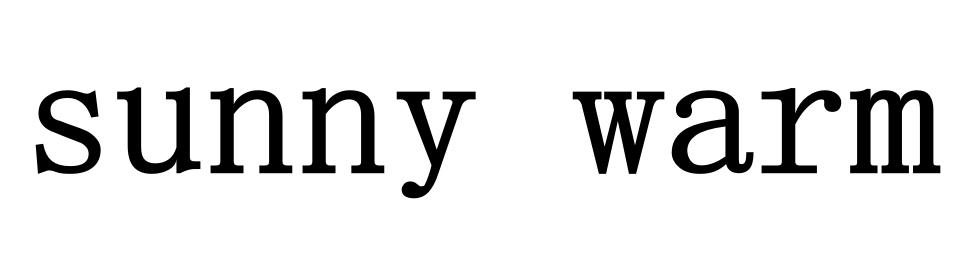 SUNNY WARM