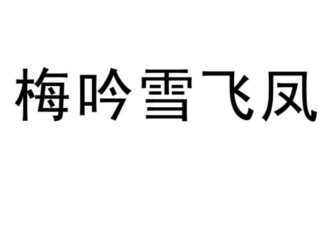 梅吟雪飞凤