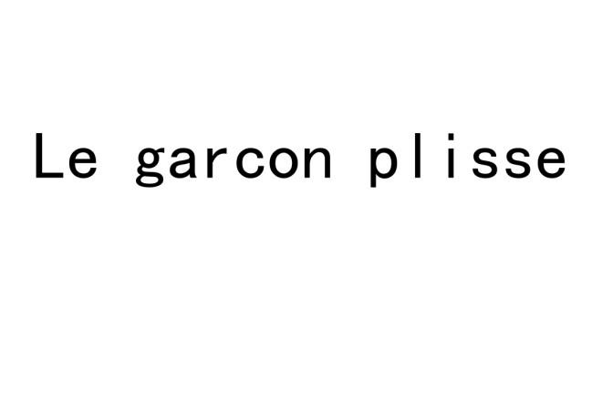 LE GARCON PLISSE