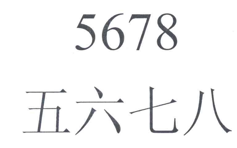 五六七八