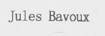 JULES BAVOUX