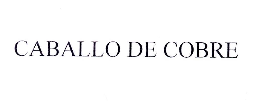 CABALLO DE COBRE