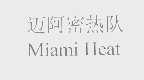 迈阿密热队   MIAMI HEAT