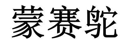蒙赛鸵