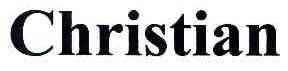 CHRISTIAN