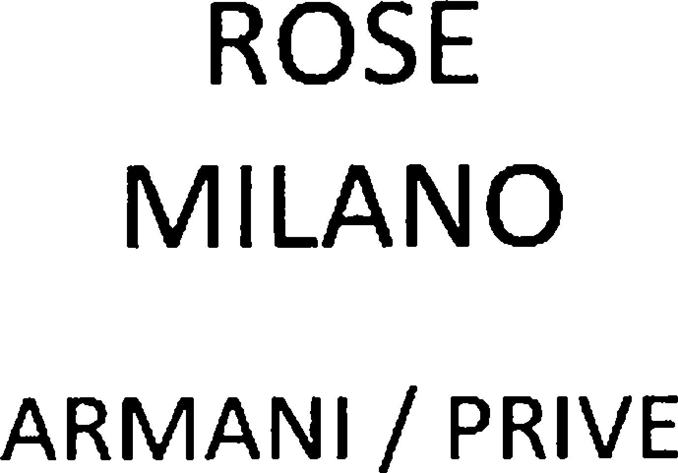ROSE MILANO ARMANI PRIVE