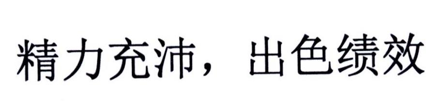 精力充沛，出色绩效