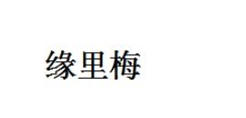 缘里梅