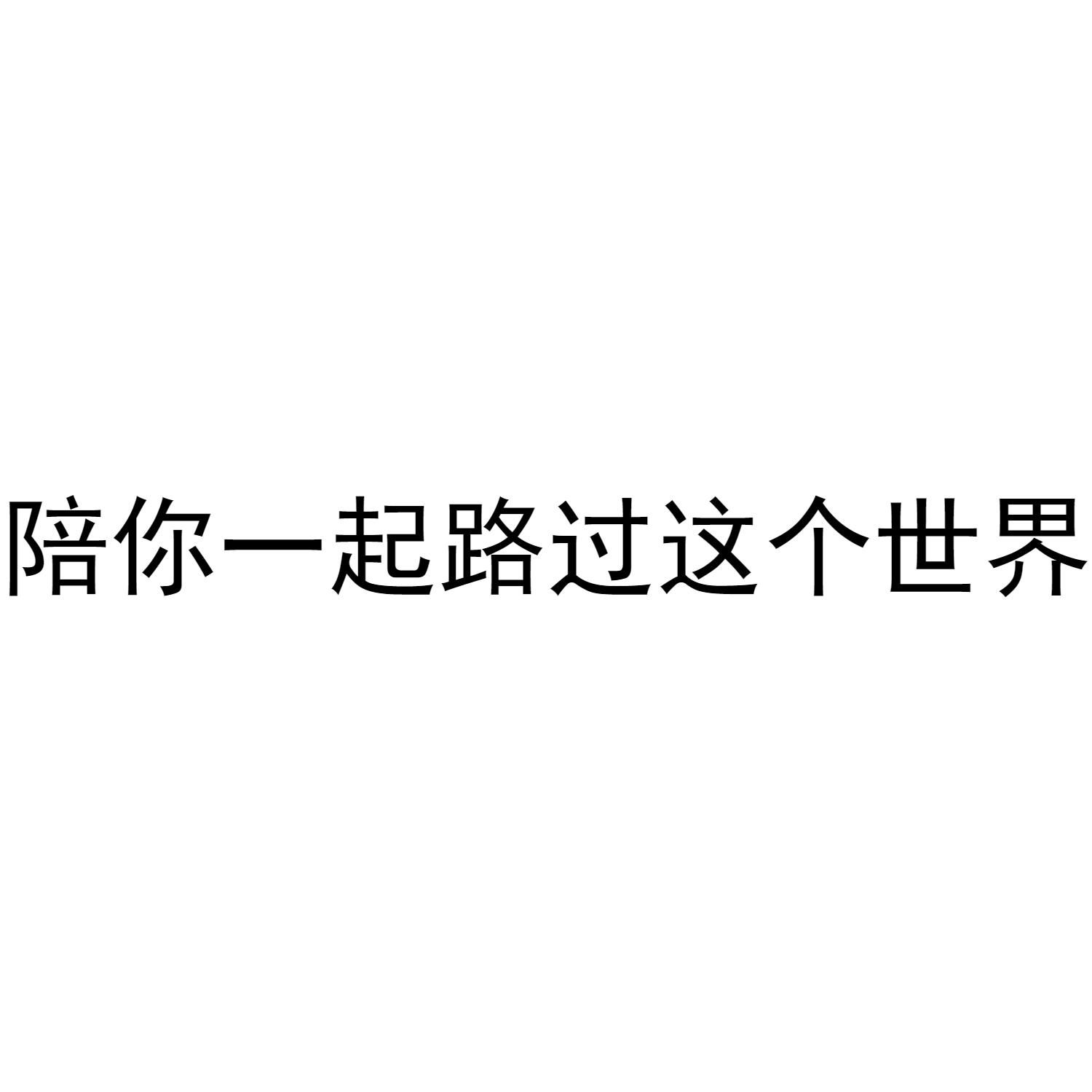 陪你一起路过这个世界