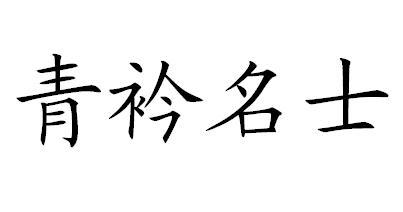 青衿名士