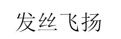 发丝飞扬