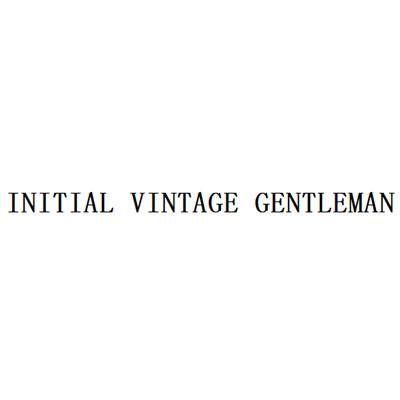 INITIAL VINTAGE GENTLEMAN