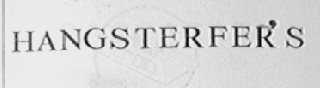 HANGSTERFER'S