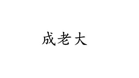 成老大