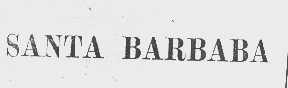 SANTA BARBABA