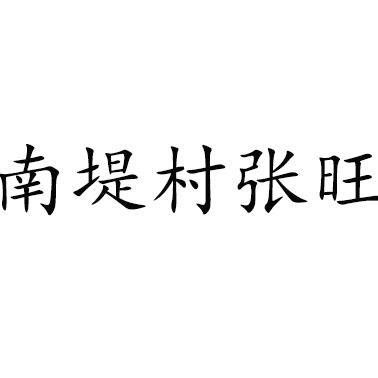 南堤村张旺